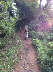 Father & Daughter carrying fuel wood through the hills of Western Guatemala